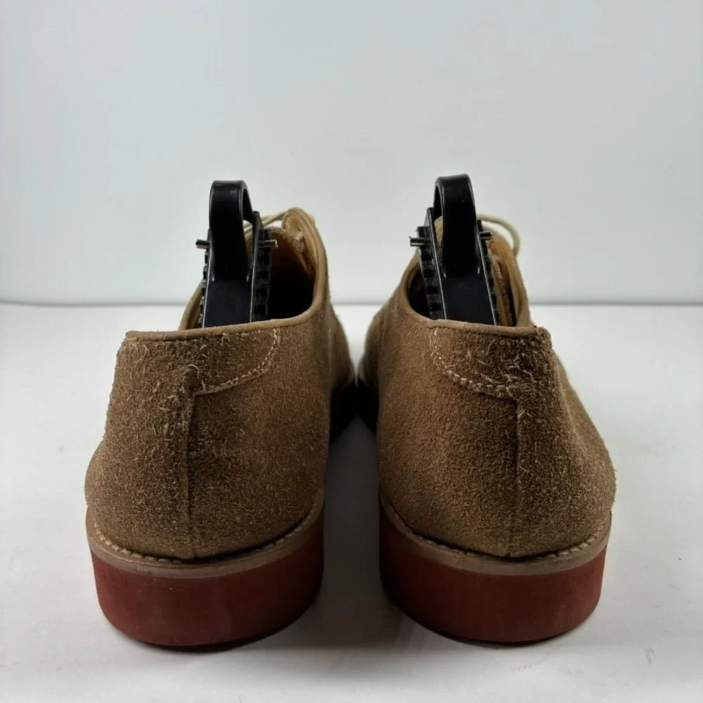Orvis 06L0 Men's US 11.5 Dirty Buck Tan Brown Suede Derby Oxfords Shoes Brazil